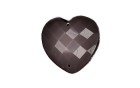 STONE SEWING HEART BLACK