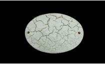 STONE SEWING WHITE PASTEL OVAL