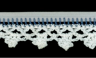 LACE COTTON KNIT TO ELASTIC