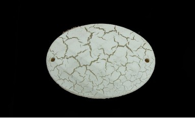 STONE SEWING WHITE PASTEL OVAL