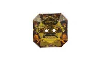 BUTTON STRASS SQUARE 2 HOLES