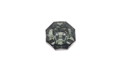 BUTTON STRASS POLYGON 2 HOLES