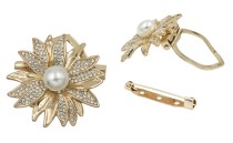 PIN DECORATIVE WITH STRASS AND PEARL