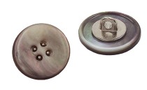 BUTTON SHELL  WITH METAL BASE SHANK - FOOT